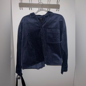 Madewell Variegated Corduroy Button-Up Shirt NWT